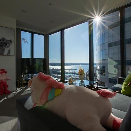 天空城景 海景 私人大阳台公寓 Auckland Dış mekan fotoğraf