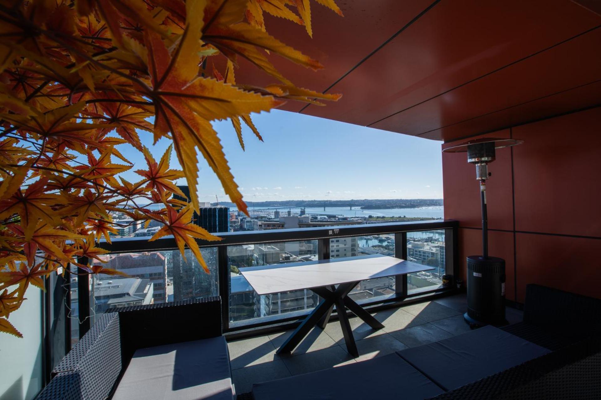 天空城景 海景 私人大阳台公寓 Auckland Dış mekan fotoğraf
